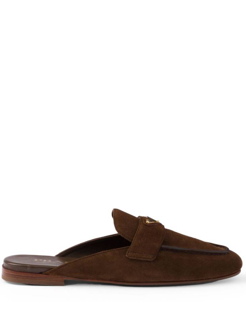 Prada suede mules - Brown von Prada