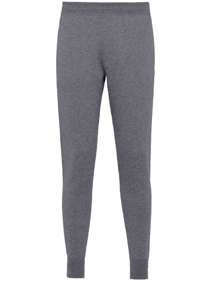 Prada tapered-leg cashmere track pants - Grey von Prada