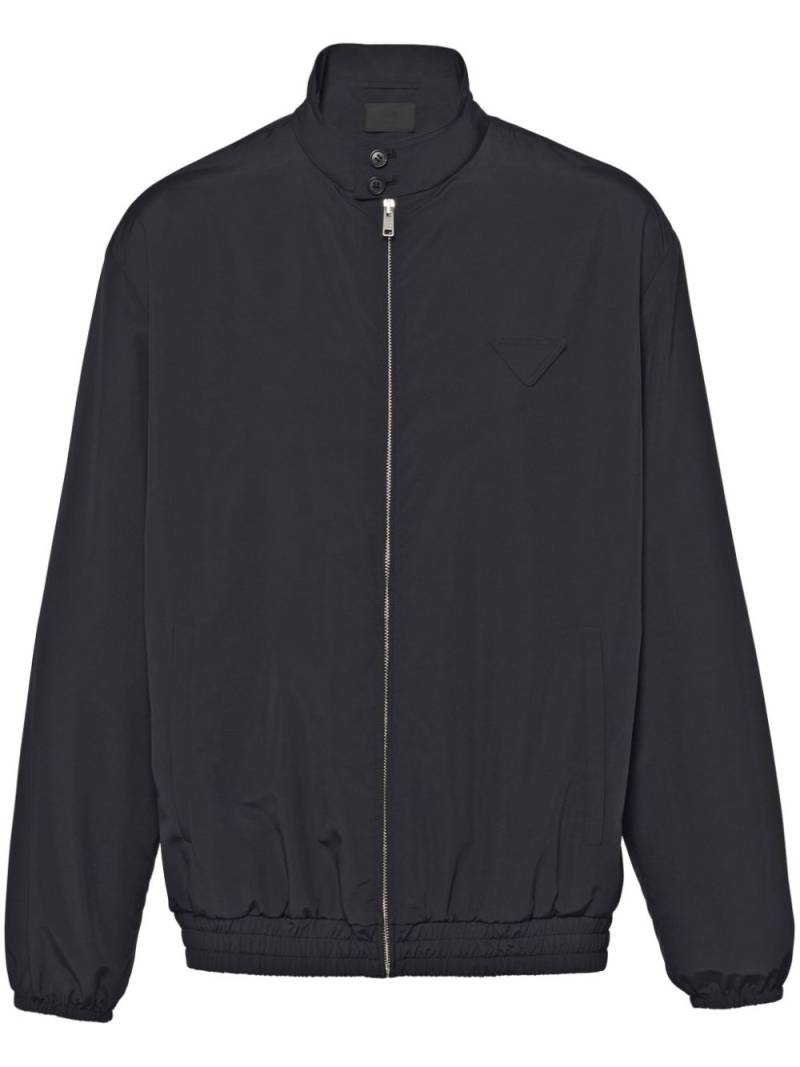 Prada triangle-logo bomber jacket - Black von Prada