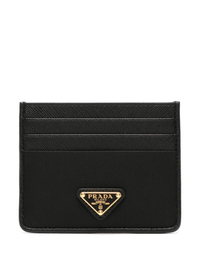 Prada triangle-logo card holder - Black von Prada