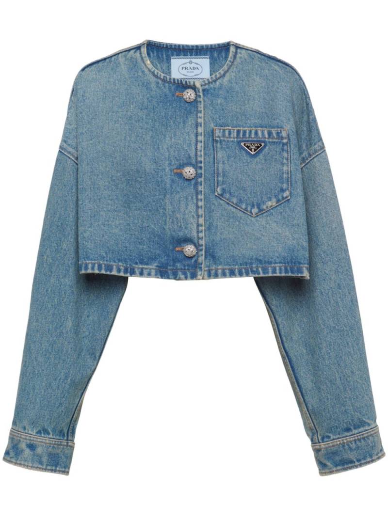 Prada denim blouson jacket - Blue von Prada