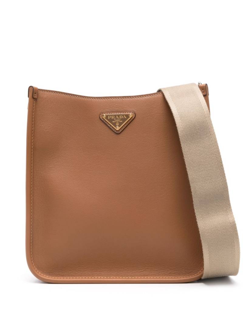 Prada triangle-logo cross body bag - Brown von Prada