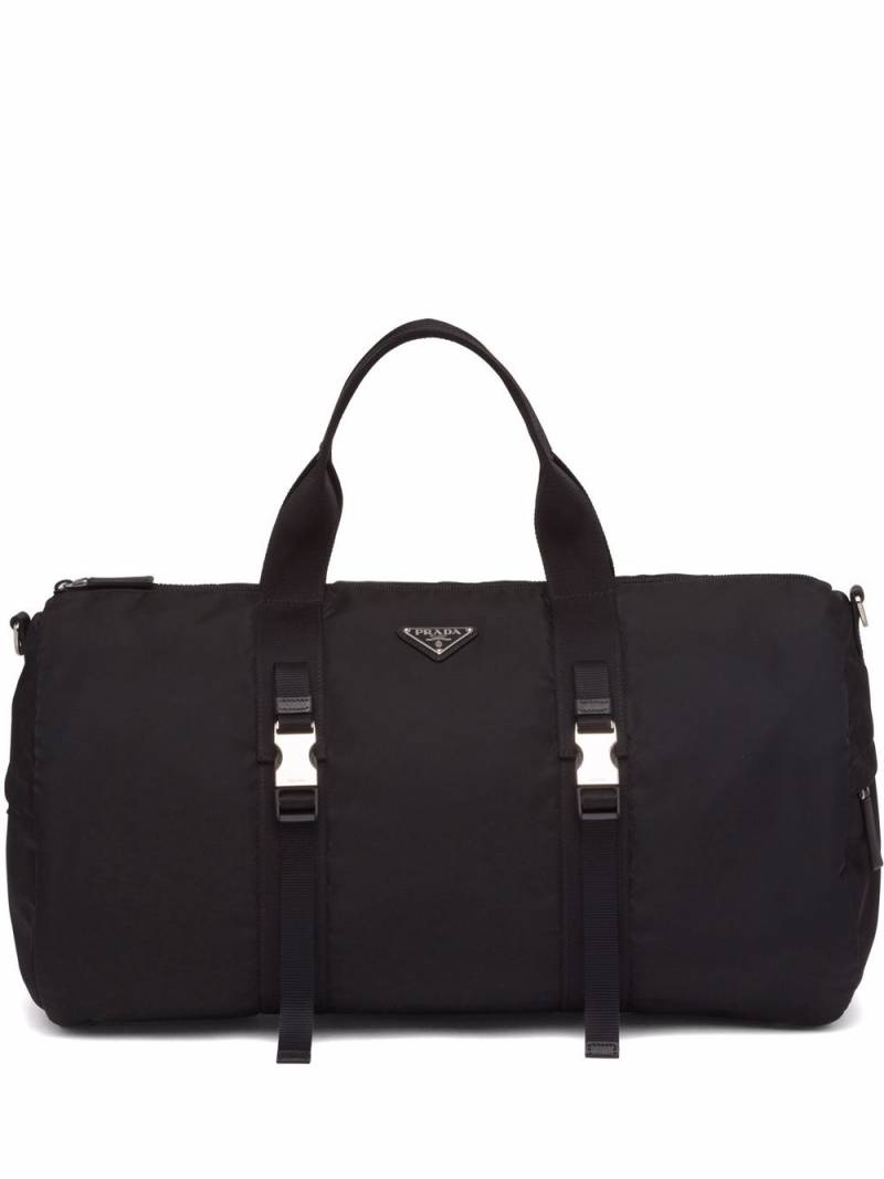 Prada triangle-logo duffle bag - Black von Prada