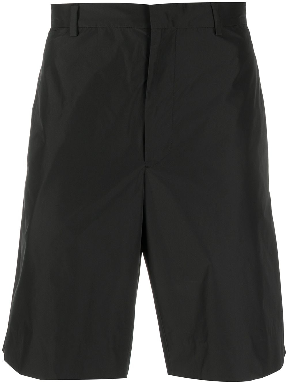 Prada triangle patch logo shorts - Black von Prada
