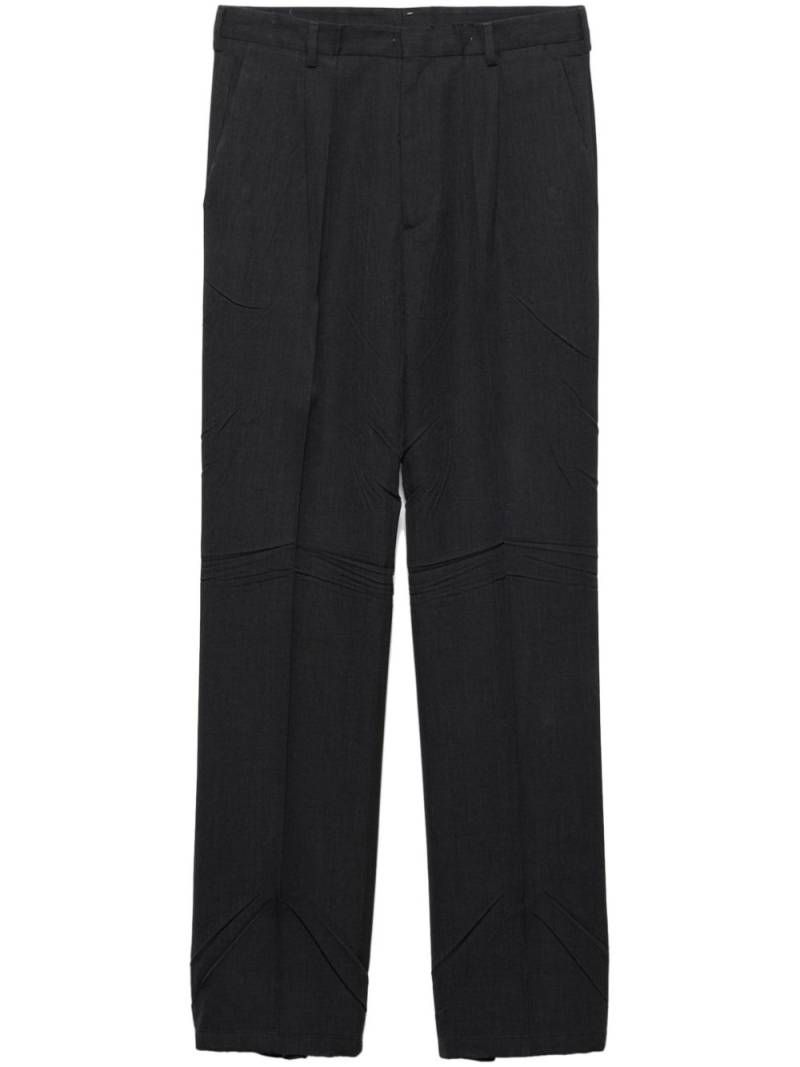 Prada wide-leg wool trousers - Blue von Prada