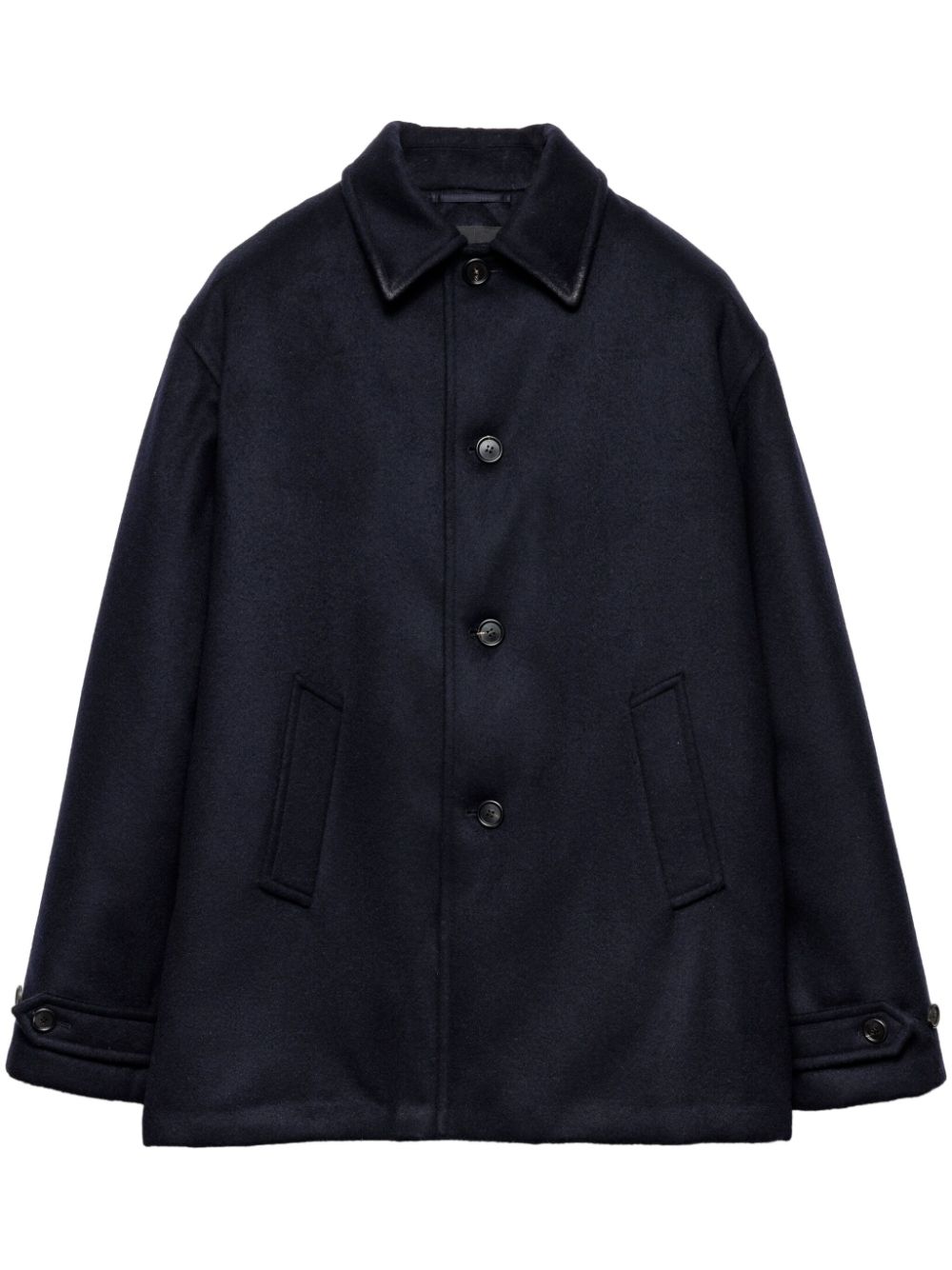 Prada wool caban jacket - Blue von Prada