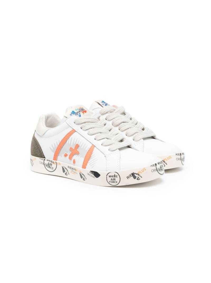 Premiata Kids Andy lace-up sneakers - White von Premiata Kids