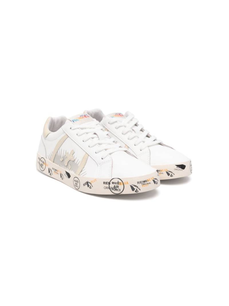 Premiata Kids Andy leather sneakers - White von Premiata Kids