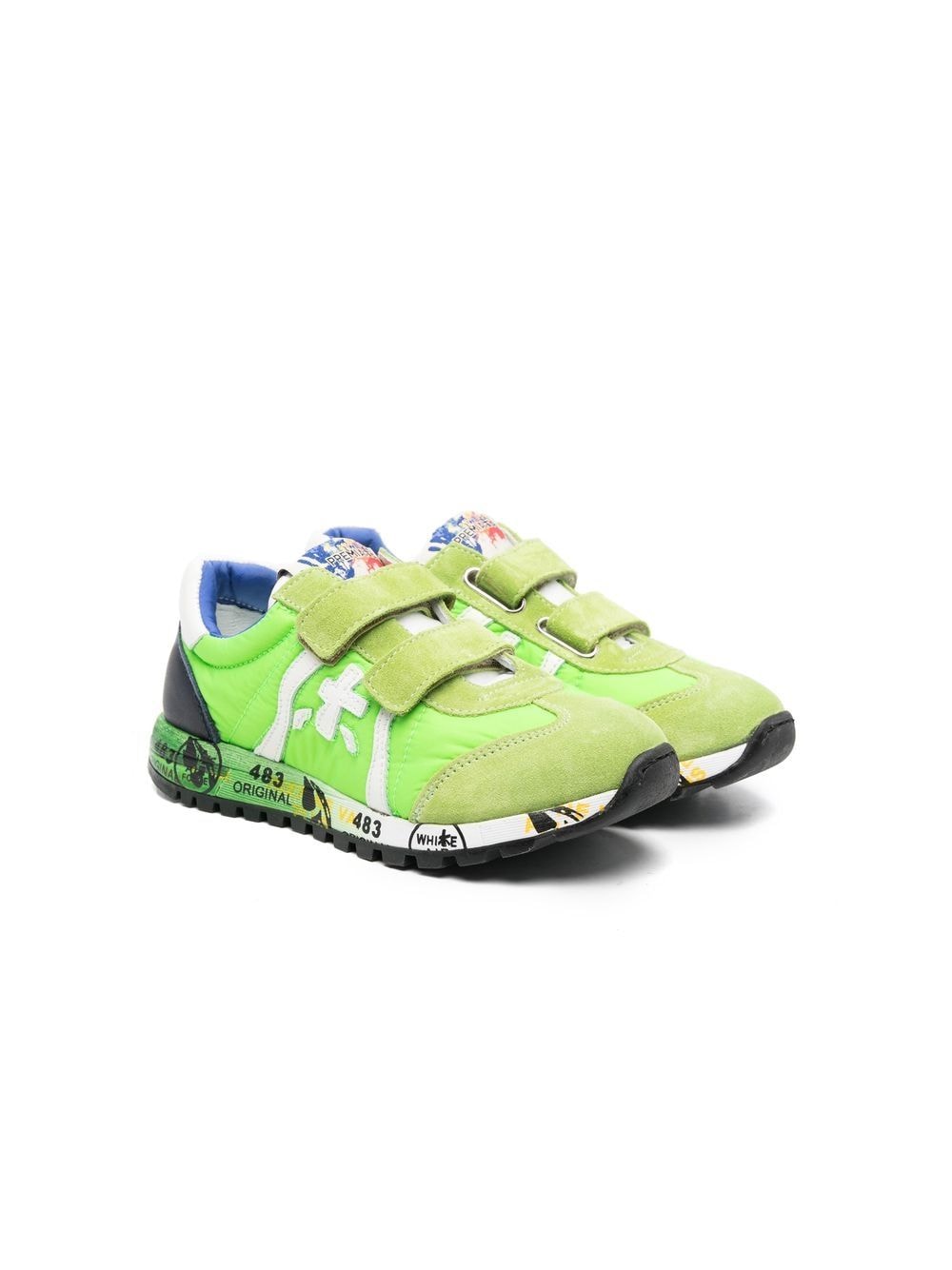 Premiata Kids Lucy touch strap sneakers - Green von Premiata Kids