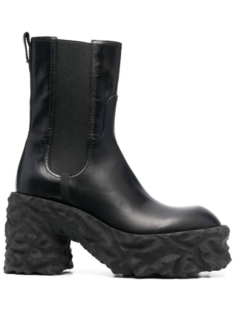 Premiata 95mm chunky-block heel boots - Black von Premiata