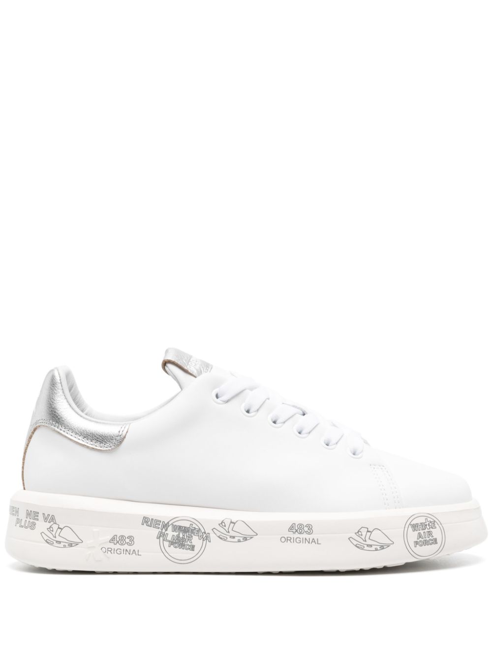 Premiata Belle 6823 leather sneakers - White von Premiata