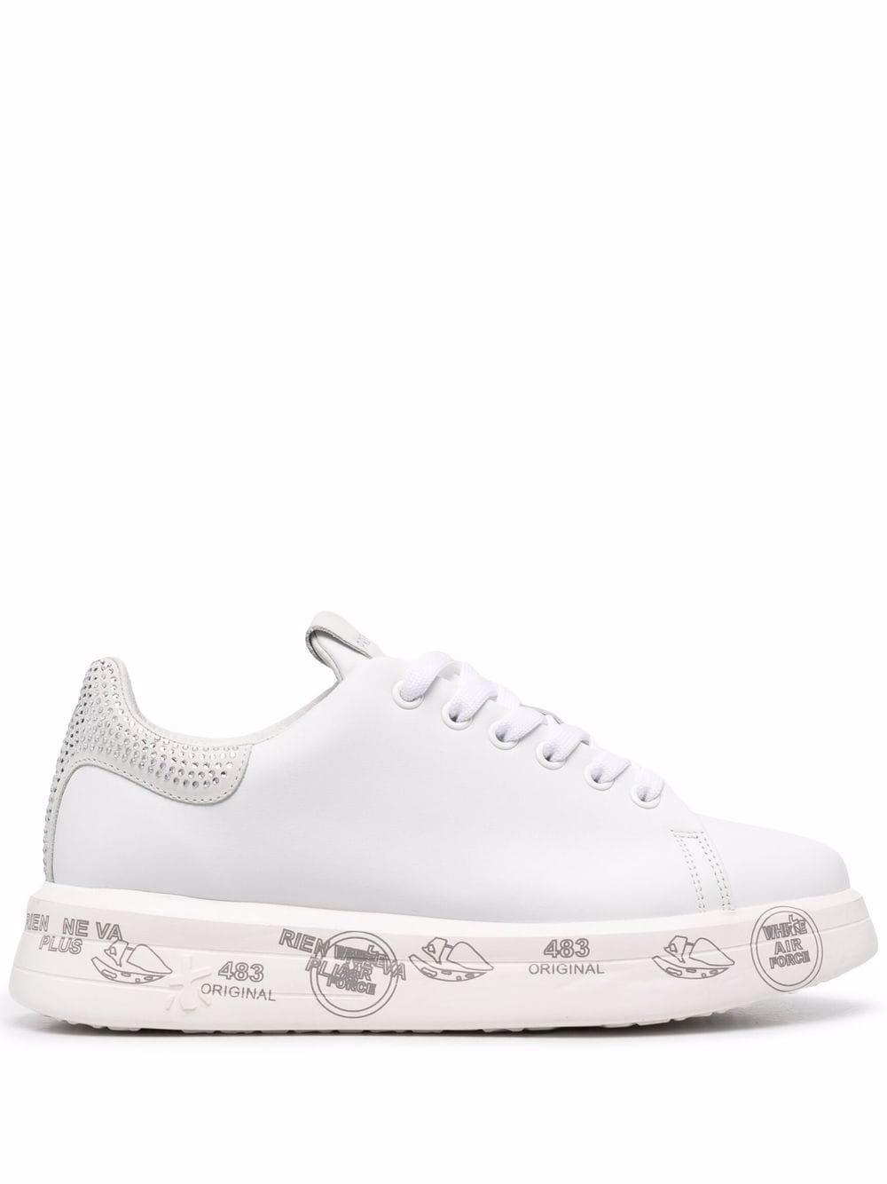 Premiata Belle crystal-back sneakers - White von Premiata