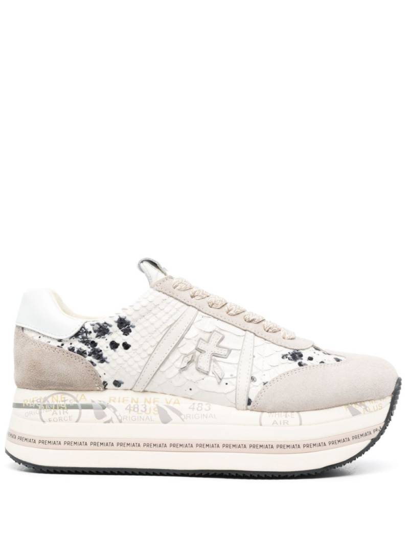 Premiata Beth leather sneakers - Neutrals von Premiata