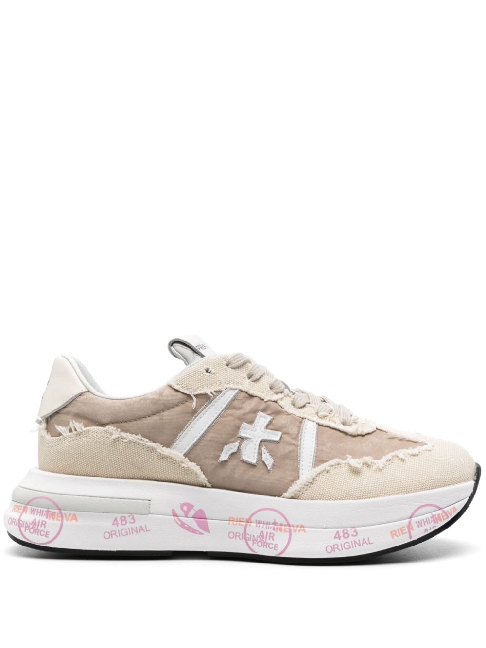 Premiata Cassie 6722 canvas sneakers - Neutrals von Premiata