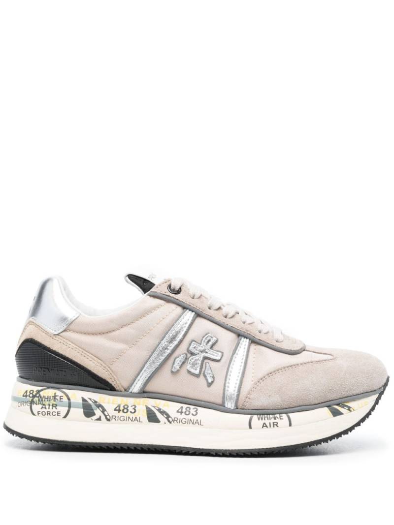 Premiata Conny leather sneakers - Neutrals von Premiata