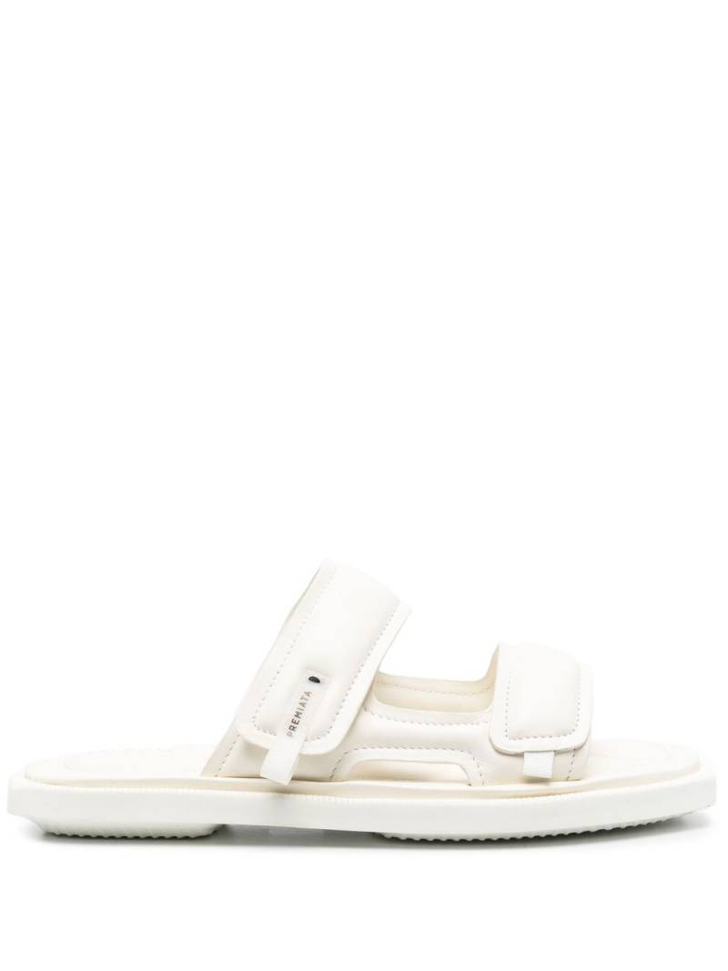 Premiata M6432 lambskin slides - White von Premiata