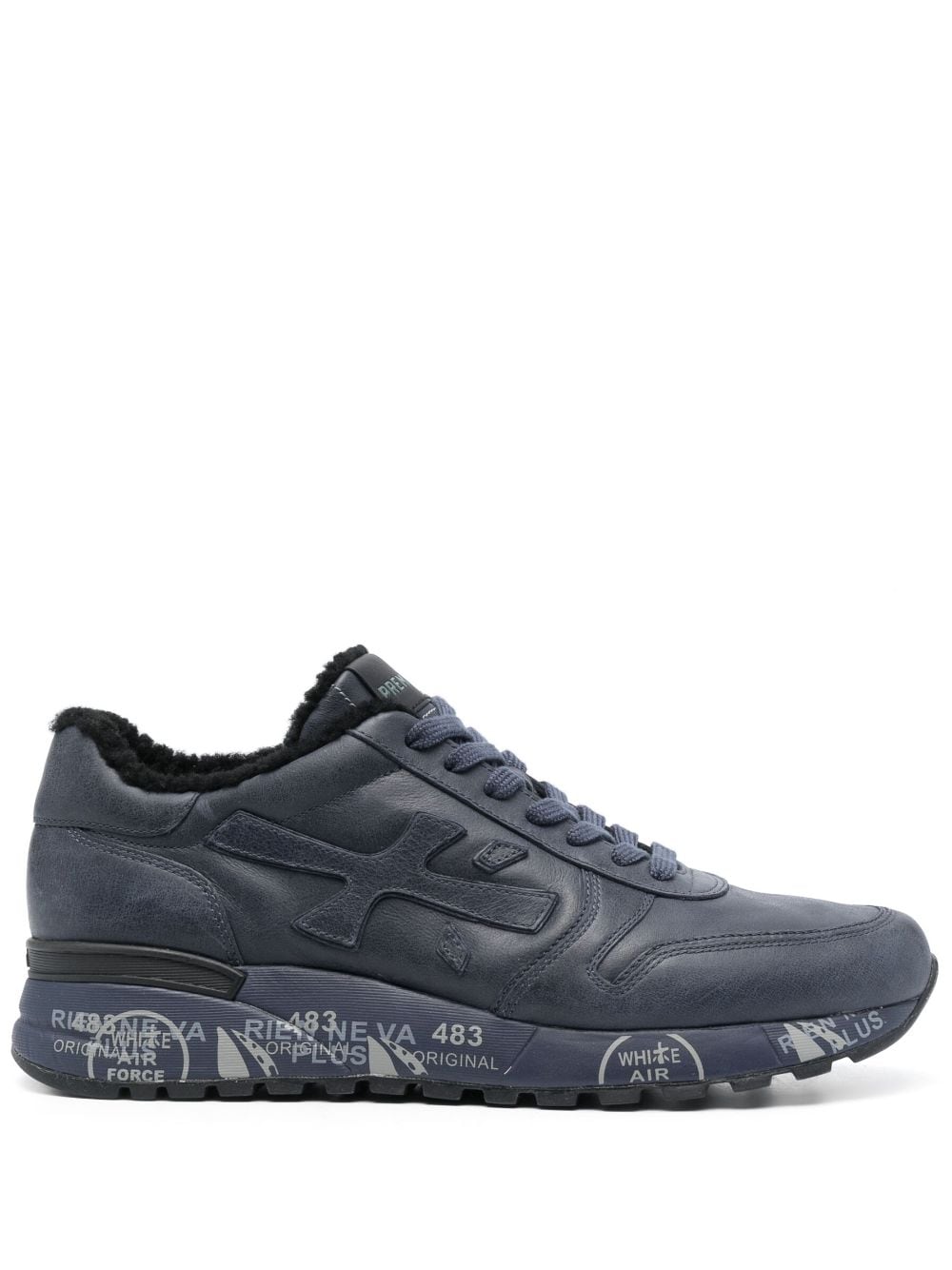 Premiata Mick logo-patch sneakers - Blue von Premiata