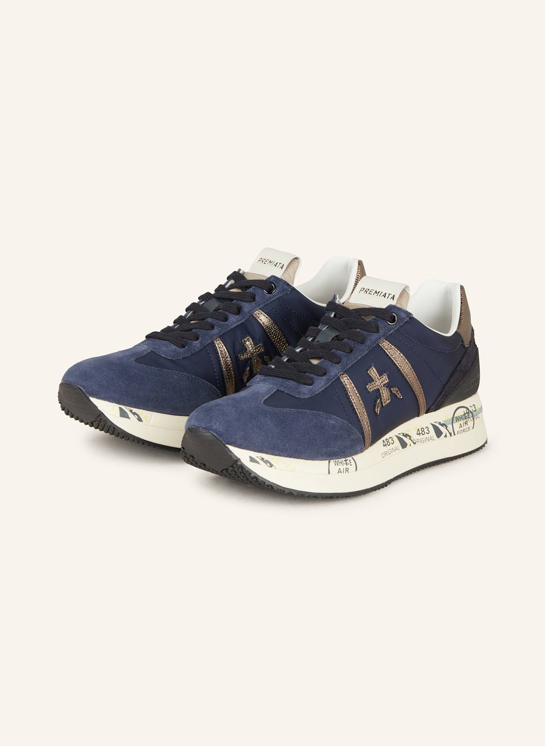 Premiata Sneaker Conny blau von Premiata