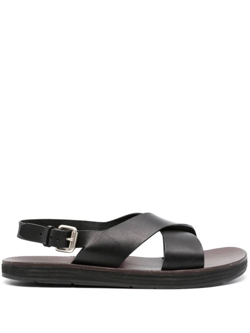 Premiata crossover-strap leather sandals - Black von Premiata