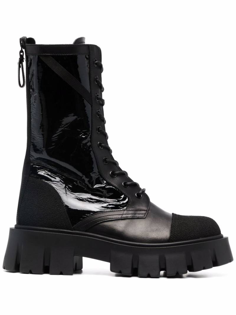 Premiata lace-up leather boots - Black von Premiata