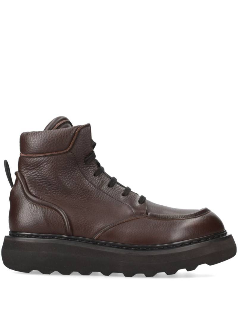 Premiata leather lace-up boots - Brown von Premiata