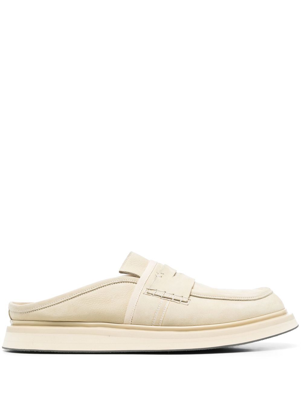 Premiata leather loafer slippers - Neutrals von Premiata