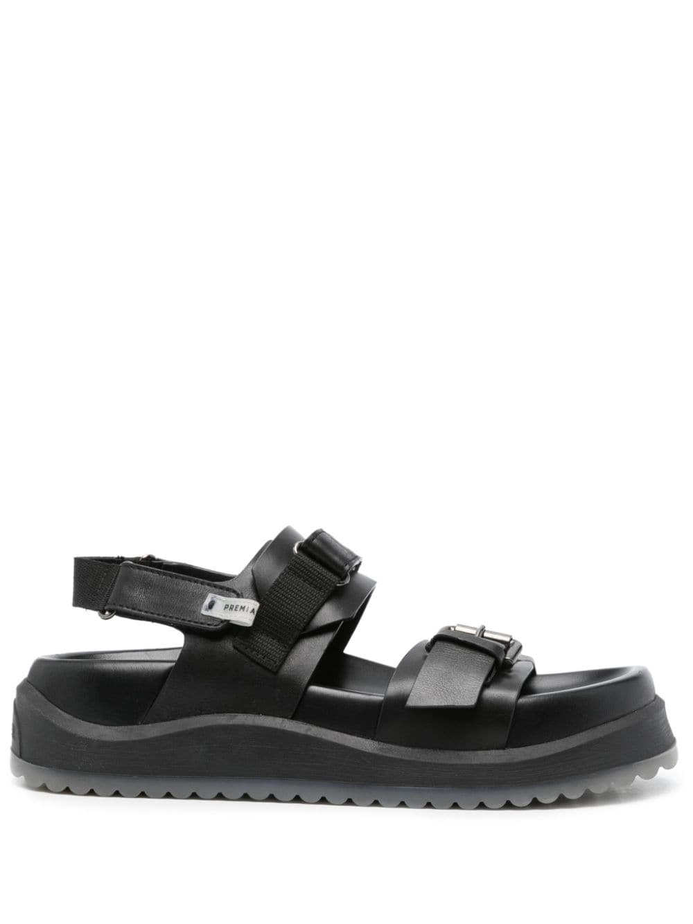Premiata leather platform sandals - Black von Premiata
