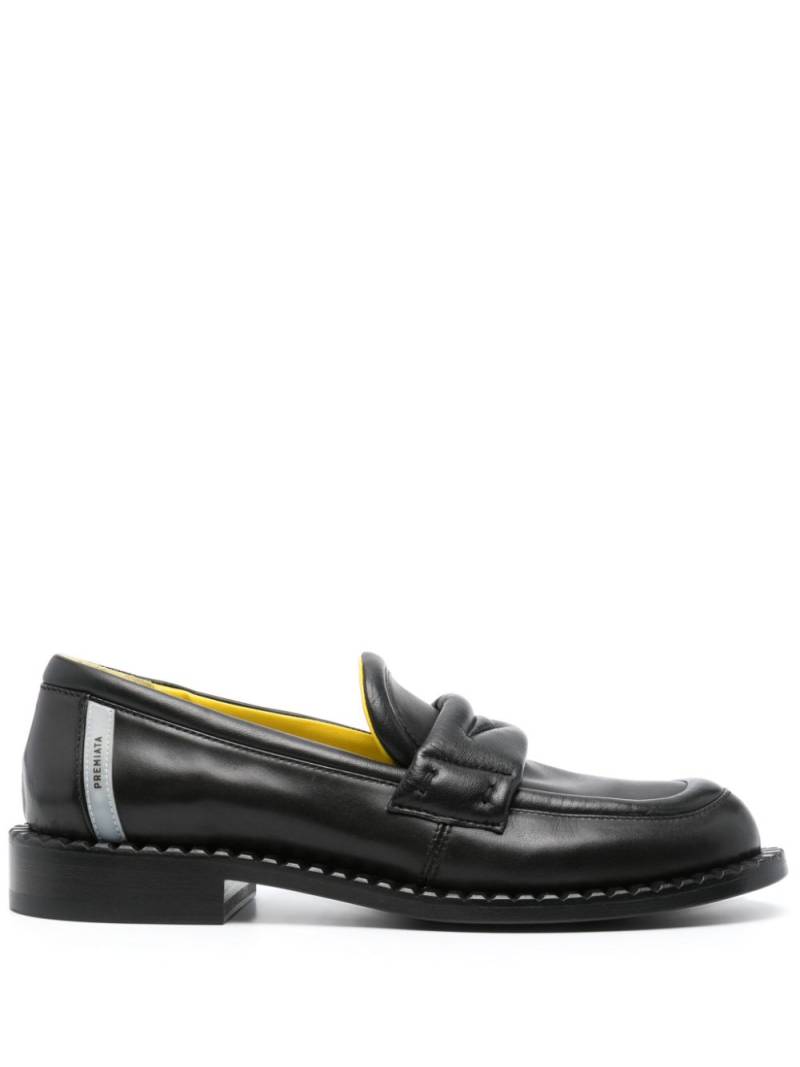 Premiata logo-patch leather loafers - Black von Premiata