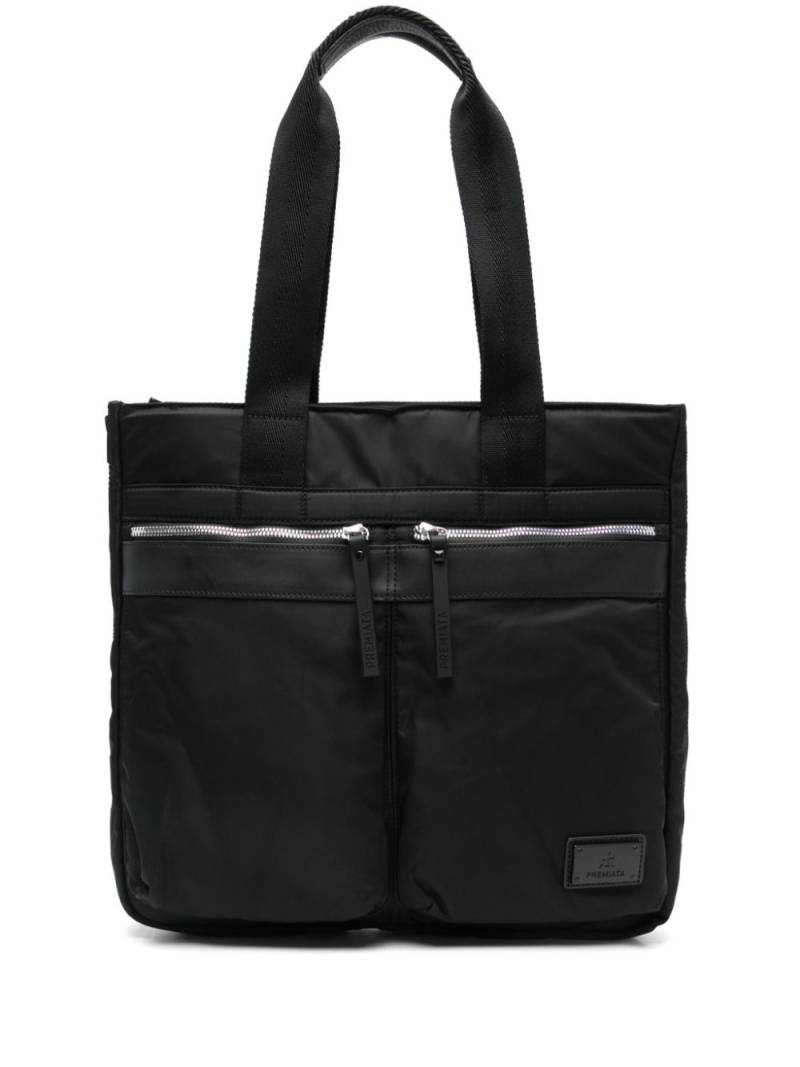 Premiata logo-plaque laptop bag - Black von Premiata