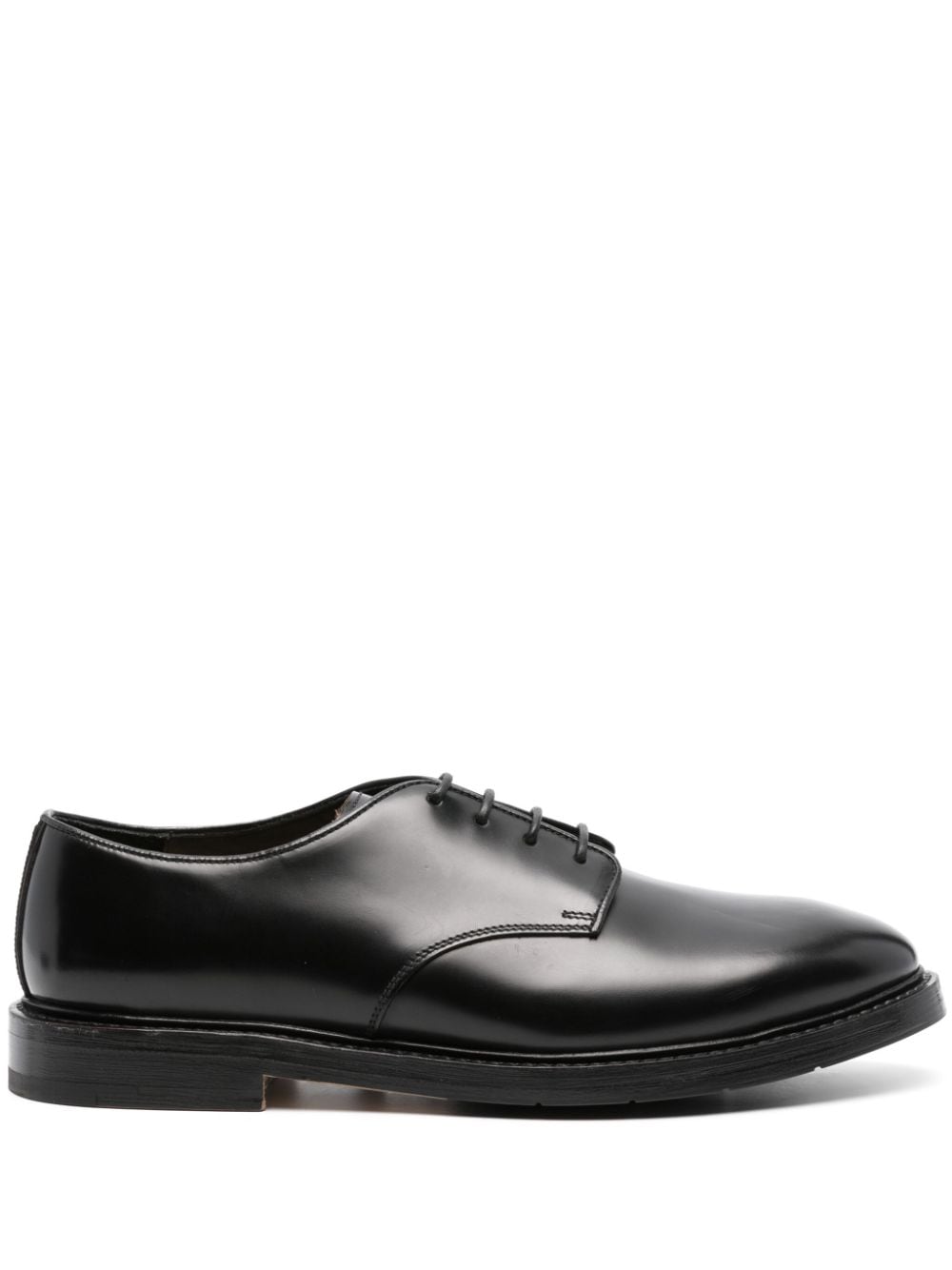 Premiata panelled leather derby shoes - Black von Premiata