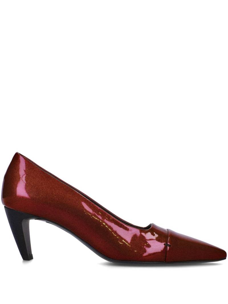 Premiata patent-leather pumps - Red von Premiata