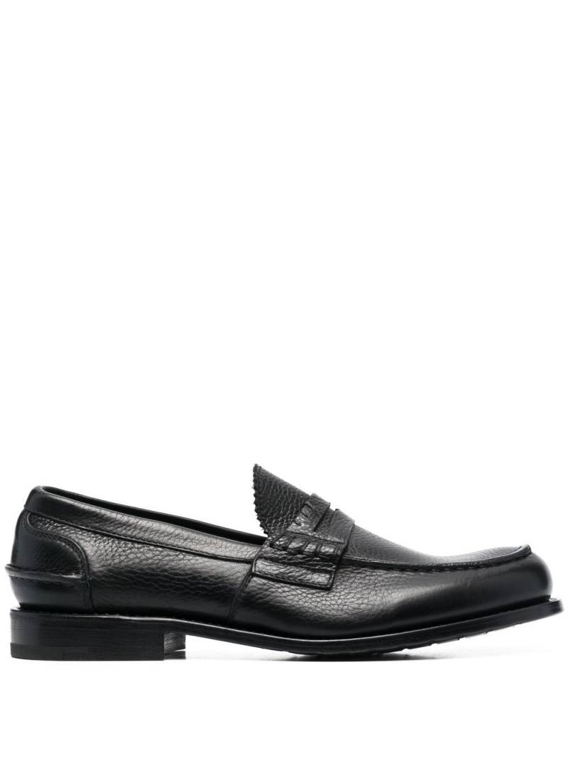 Premiata pebbled-texture slip-on loafers - Black von Premiata