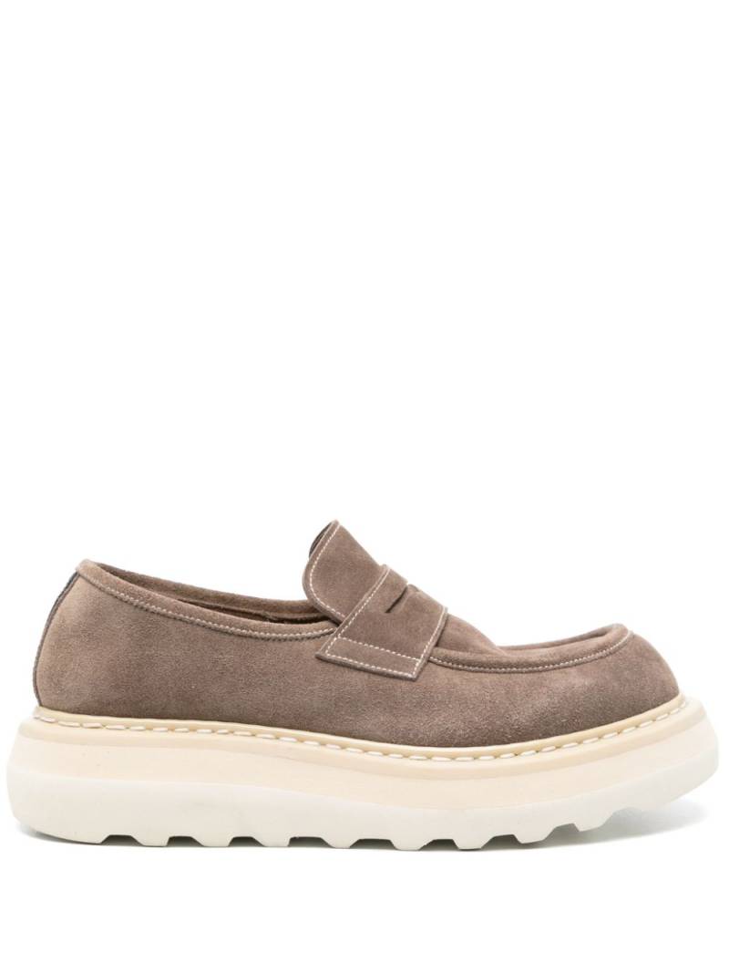 Premiata penny-slot suede loafers - Brown von Premiata