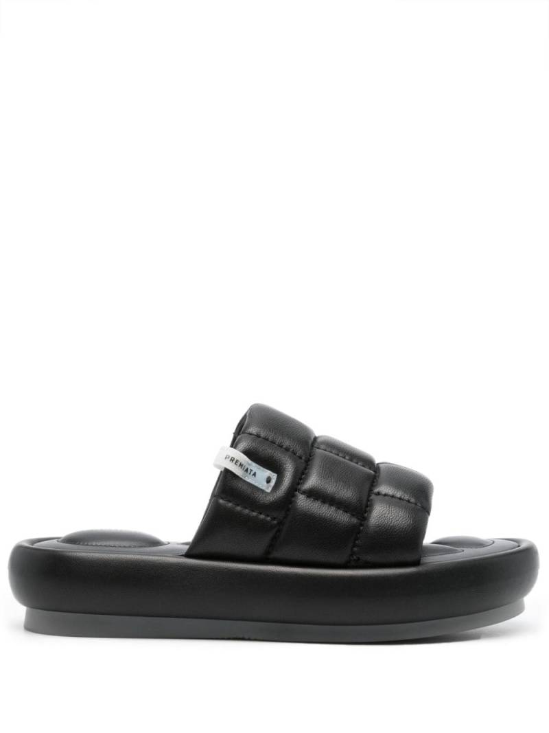 Premiata quilted leather sandals - Black von Premiata