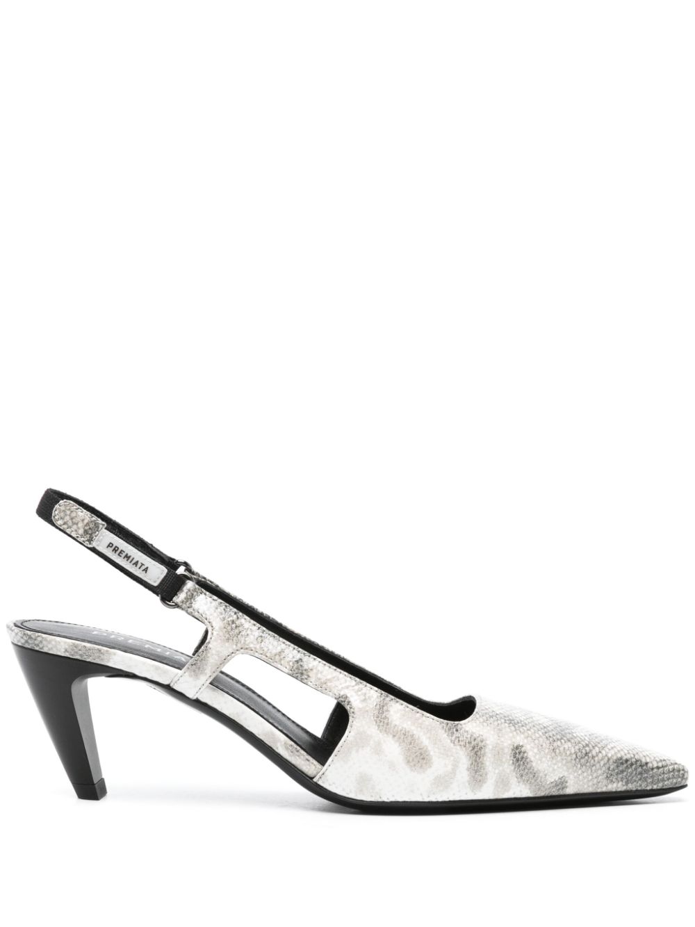 Premiata snake-print 70mm pumps - White von Premiata