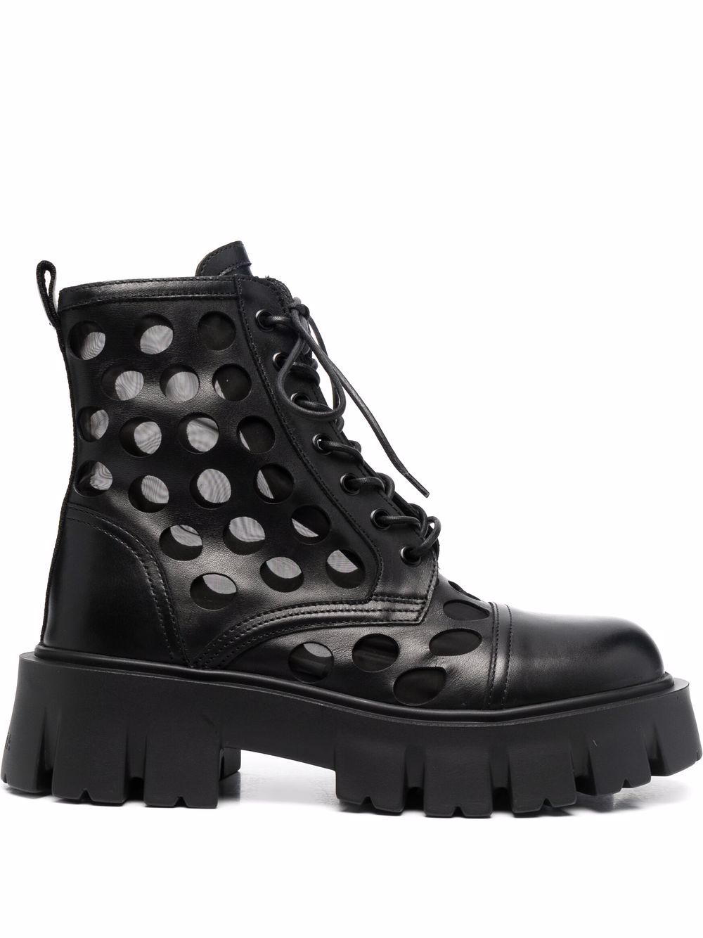 Premiata spotted leather ankle boots - Black von Premiata