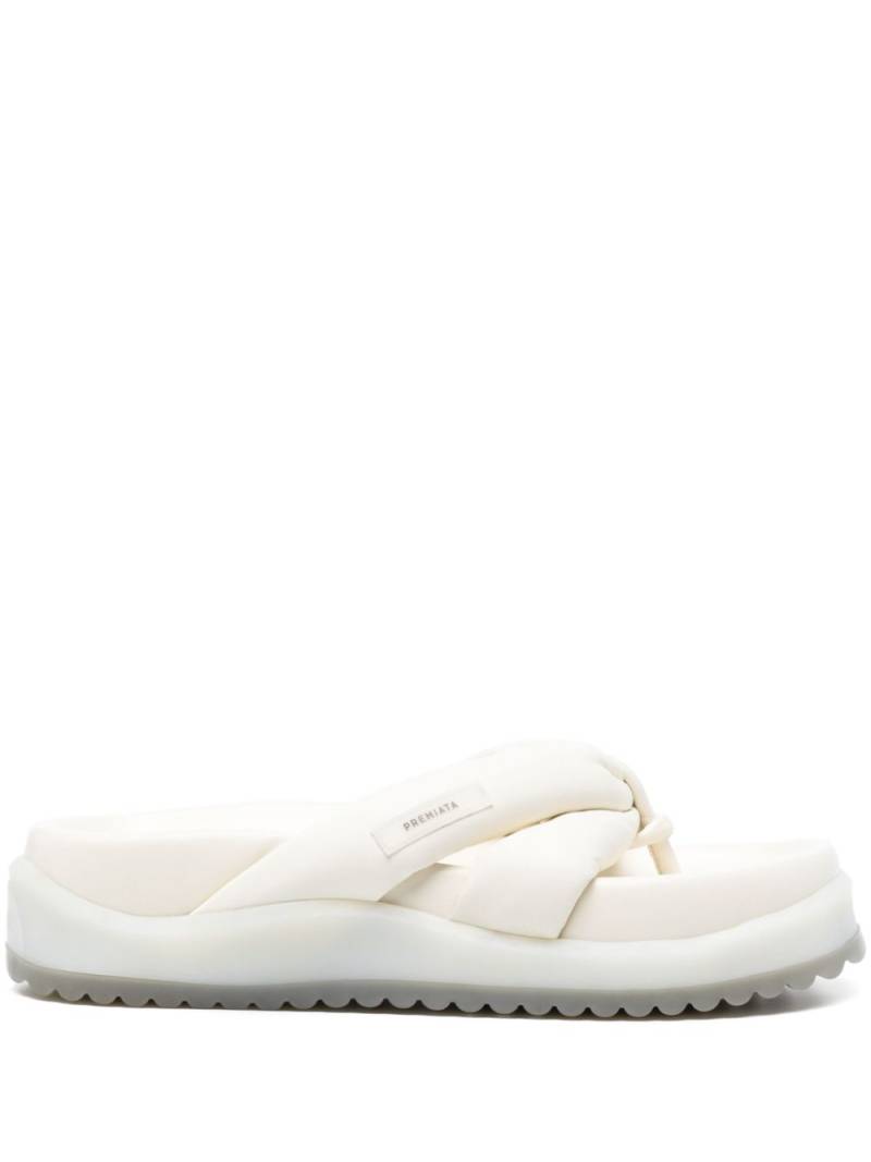 Premiata thong-strap leather slides - Neutrals von Premiata