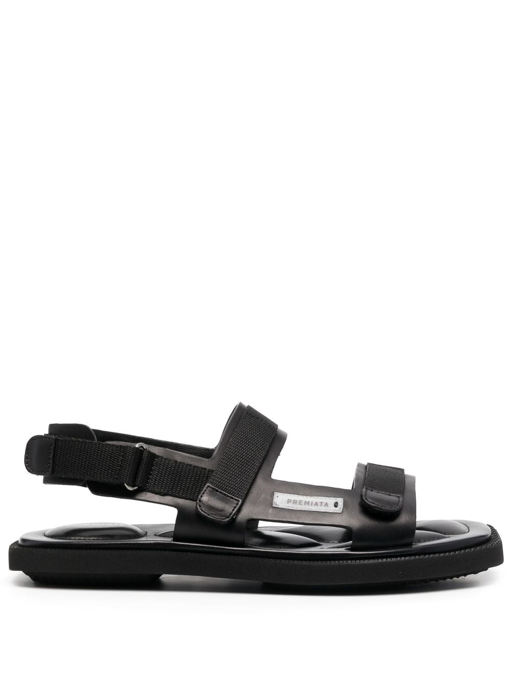 Premiata touch-strap leather sandals - Black von Premiata