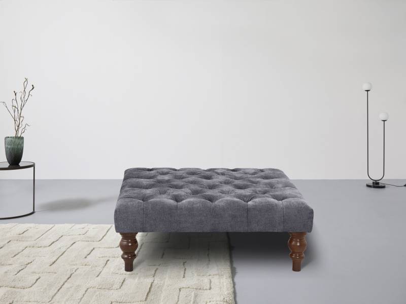 Home affaire Polsterhocker »Chesterfield«, mit Knopfheftung, auch in Leder von home affaire