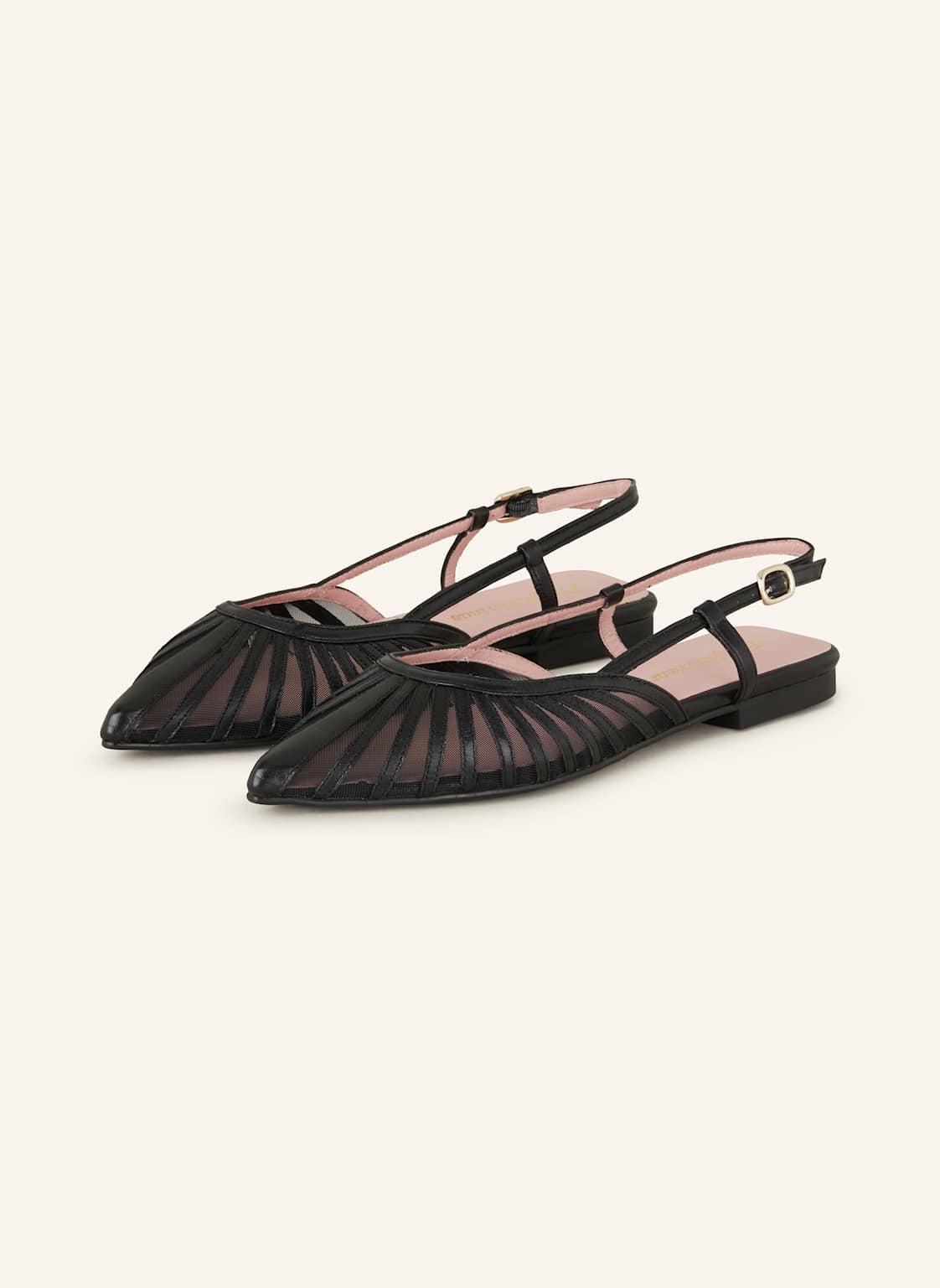 Pretty Ballerinas Slingballerinas Red Negro Coton schwarz von Pretty Ballerinas