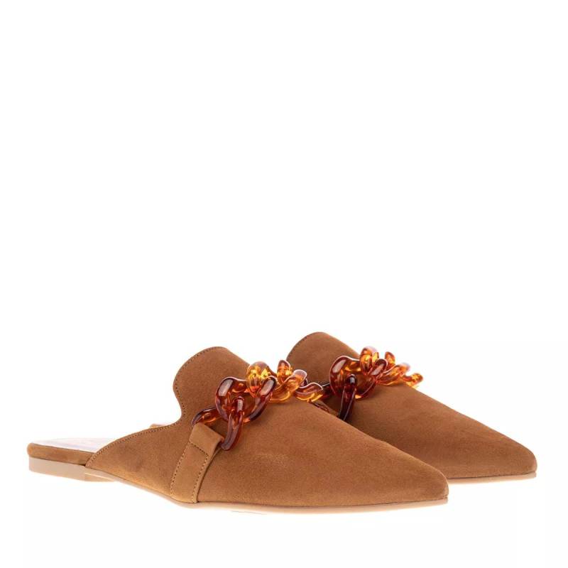 Pretty Ballerinas Slipper & Pantoletten - Ella Pointed Mules - Gr. 36 (EU) - in Cognacbraun - für Damen von Pretty Ballerinas