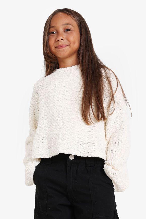 Pretty Mess Crop Feinstrickpullover | Offwhite | Mädchen  | 12 von Pretty Mess