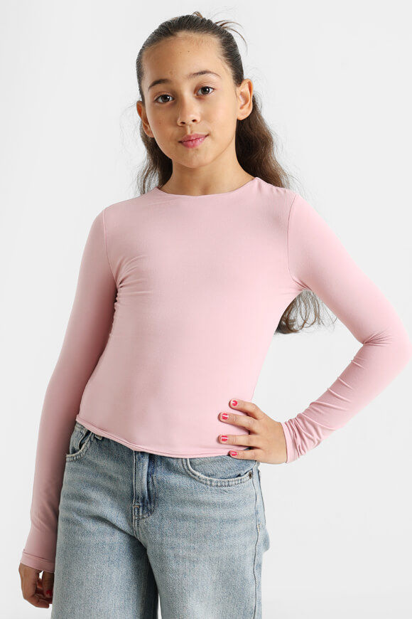 Pretty Mess Crop Langarmshirt | Pink | Mädchen  | 12 von Pretty Mess