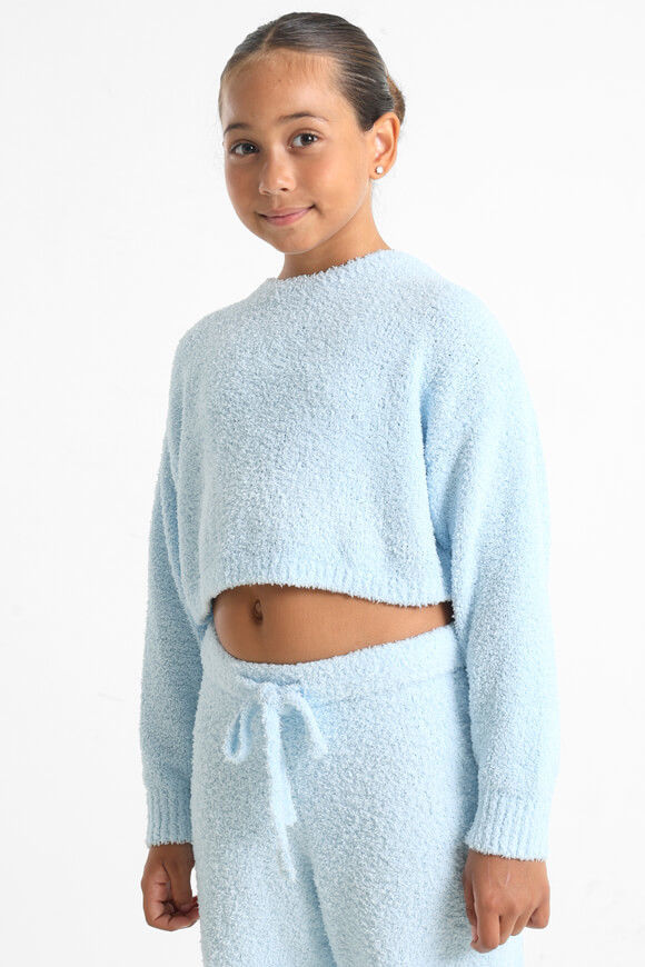 Pretty Mess Crop Plüschpullover | Hellblau | Mädchen | 8 Pretty Mess Crop Plüschpullover | Hellblau | Mädchen | 8 von Pretty Mess