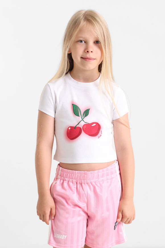 Pretty Mess Crop T-Shirt | Weiss | Mädchen  | 10 von Pretty Mess