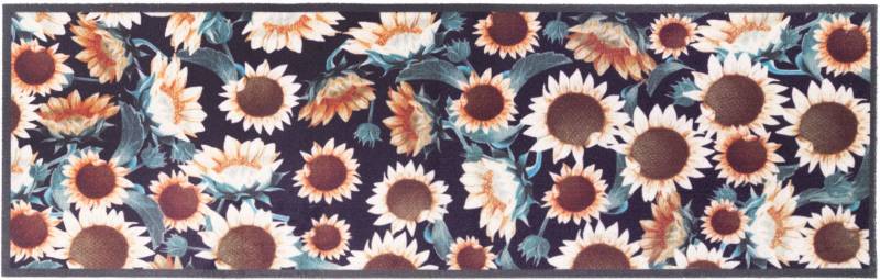 Primaflor-Ideen in Textil Küchenläufer »SUNFLOWER«, rechteckig, 5 mm Höhe, Motiv Sonnenblumen, rutschhemmend, waschbar, Küche von Primaflor-Ideen in Textil