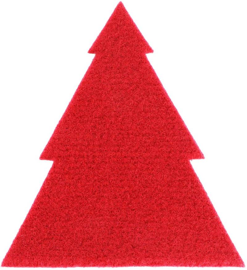 Primaflor-Ideen in Textil Platzset »Tannenbaum, Weihnachtsdeko rot«, (Set, 4 St.), ideal als Besteckunterlage, Tischdeko oder Untersetzer von Primaflor-Ideen in Textil