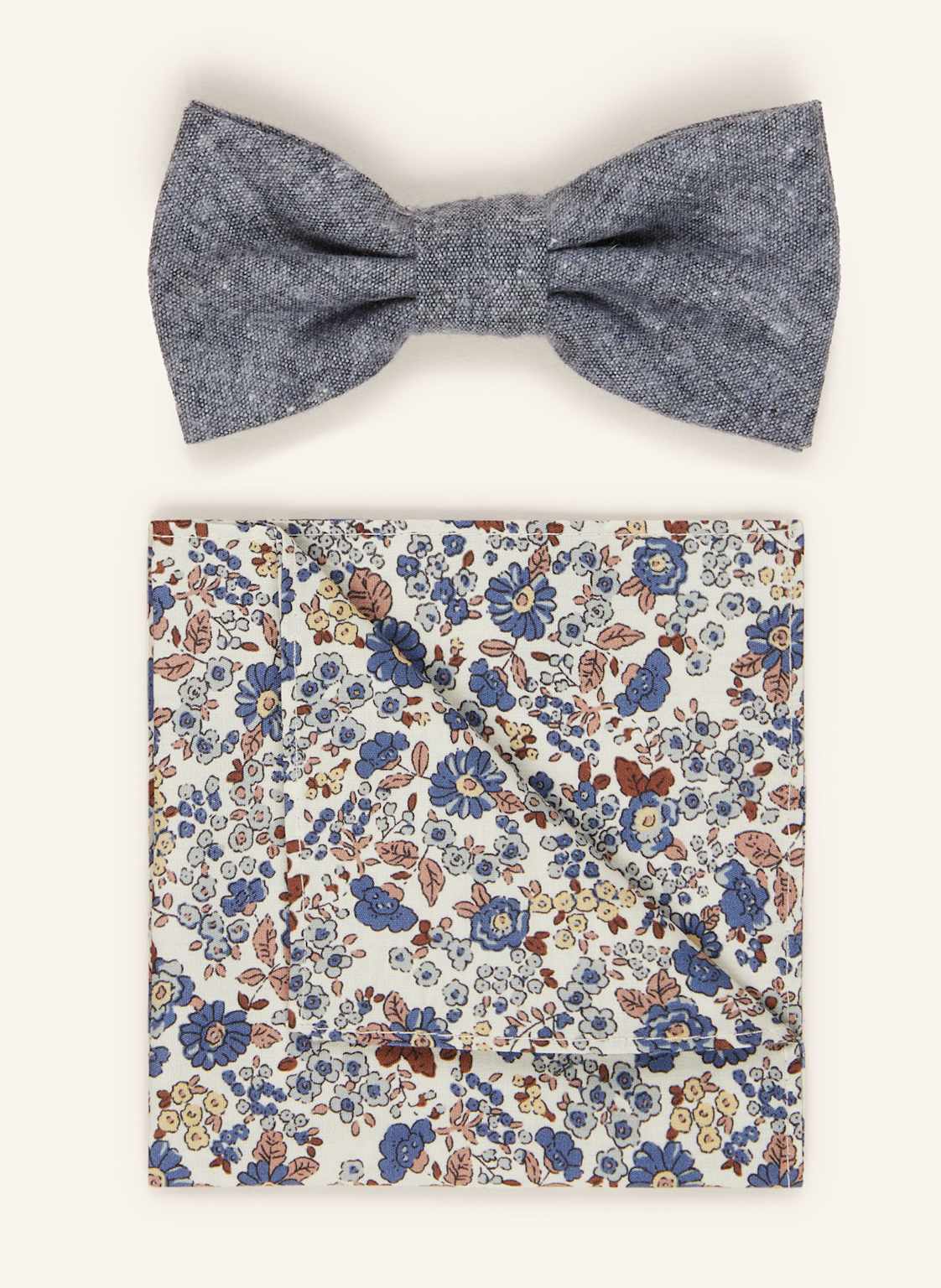 Prince Bowtie Set: Fliege Und Einstecktuch blau von Prince BOWTIE