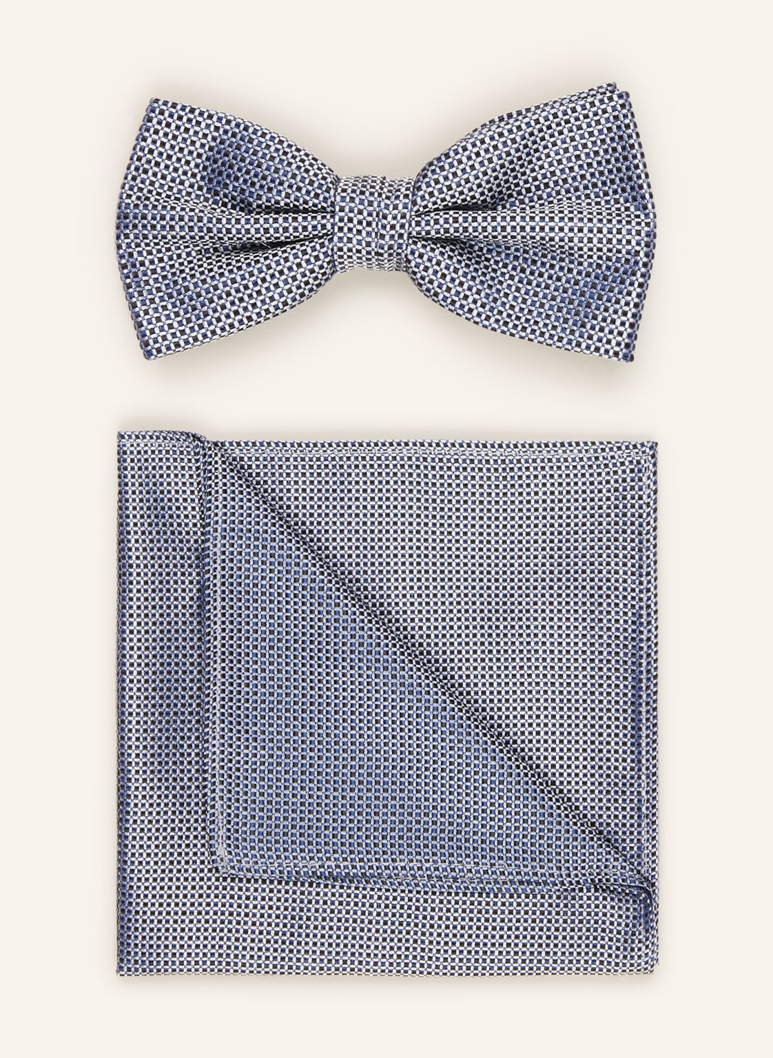 Prince Bowtie Set: Fliege Und Einstecktuch blau von Prince BOWTIE