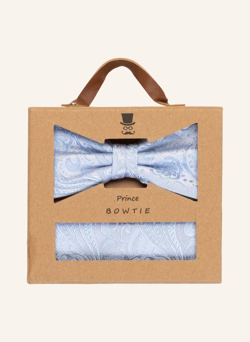 Prince Bowtie Set: Fliege Und Einstecktuch blau von Prince BOWTIE